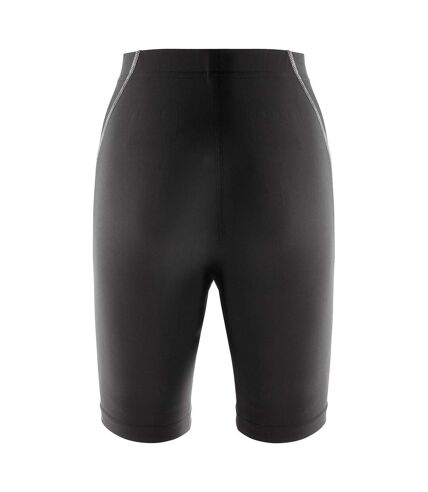 Spiro Unisex Base Layer Bodyfit Junior Sports Shorts (Black) - UTRW2153