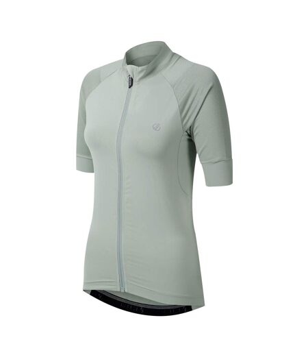 Womens/ladies Lightning Short-sleeved Cycling Jacket Glacier Green Dare 2B