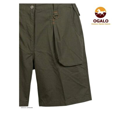 Short randonnée homme OGALO SE9012 taupe : la légèreté et la résistance du polyamide technique