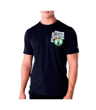 T-Shirt noir homme new era newspaper - l