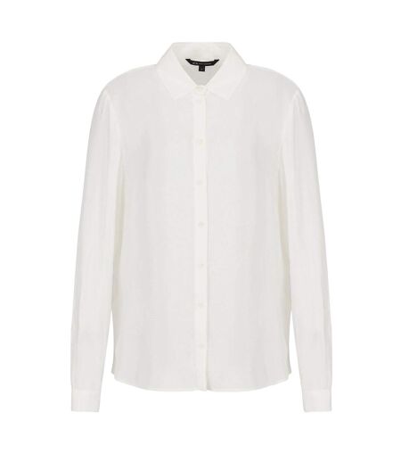 Womens/ladies Plain Soft Touch Shirt White Armani Exchange