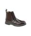 Grafters Mens Leather Chelsea Boots (Burgundy) - UTDF2264
