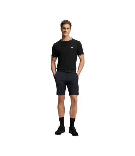 Mens Hbg Taul Cotton Regular T-shirt Black Boss