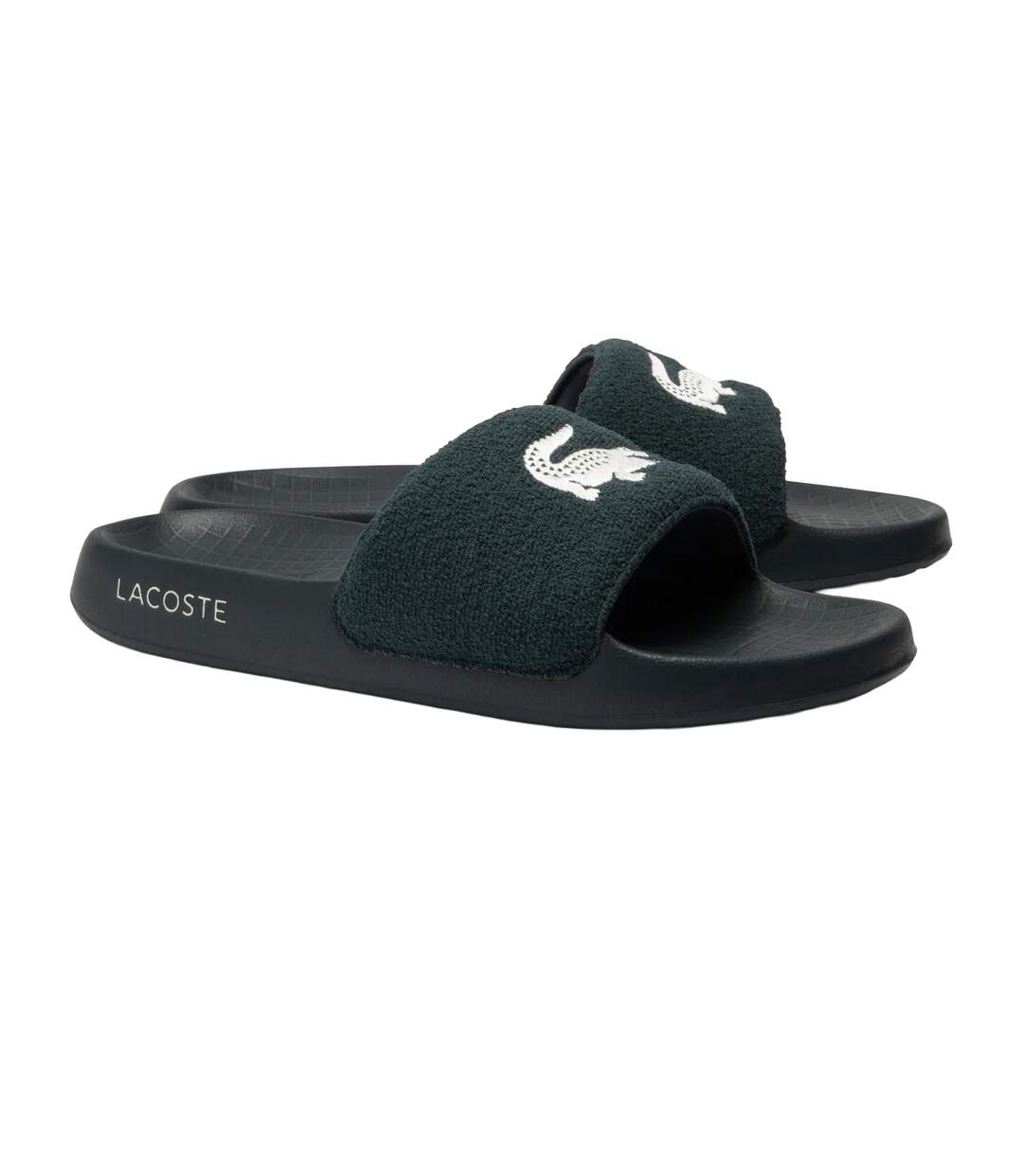 Mens serve 1.0 sliders green Lacoste-1