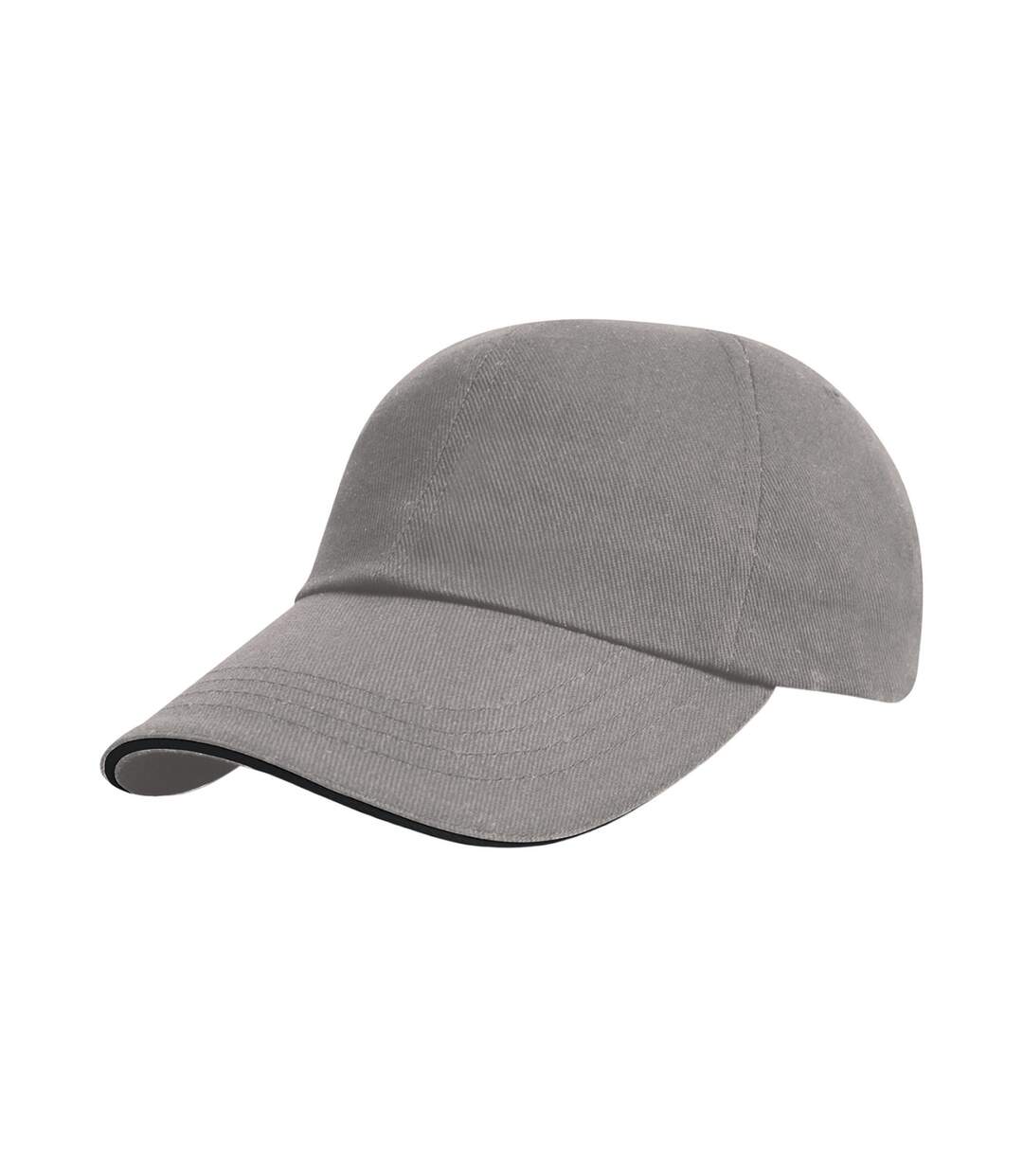 Casquette de baseball gris / noir Result Headwear-1