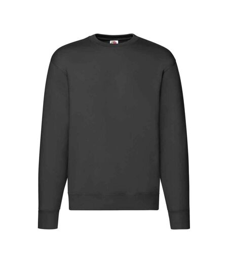 Fruit of the Loom Mens Premium Drop Shoulder Sweatshirt (Black) - UTPC5366