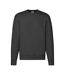 Fruit of the Loom Mens Premium Drop Shoulder Sweatshirt (Black)