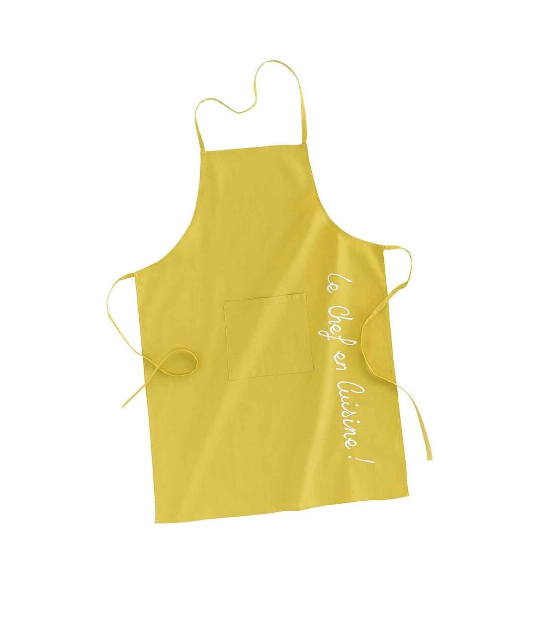 Tablier de Cuisine Cuistot 84cm Jaune-1
