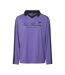 Polo violet/noir femme pieces feng-1