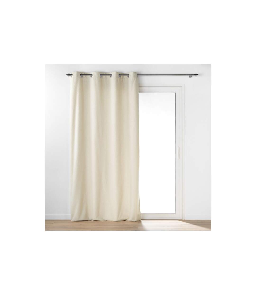 Rideau à Œillets Bouclette Wooly 140x240cm Naturel-1
