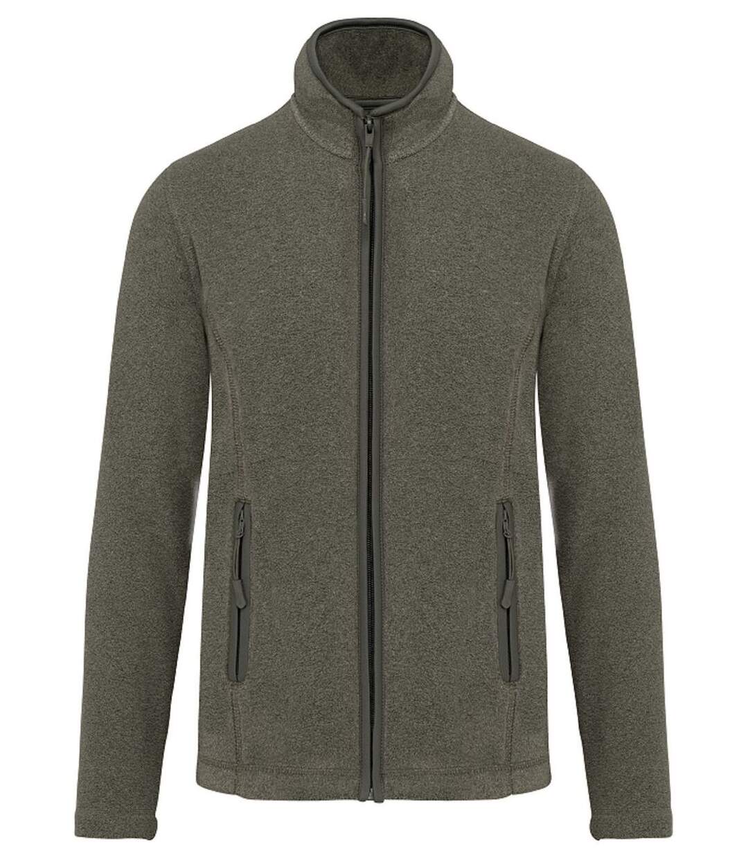 Veste micropolaire zippée - Femme - K907 - vert marble heather