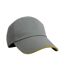 Casquette De Baseball Gris Jaune Result Headwear-1