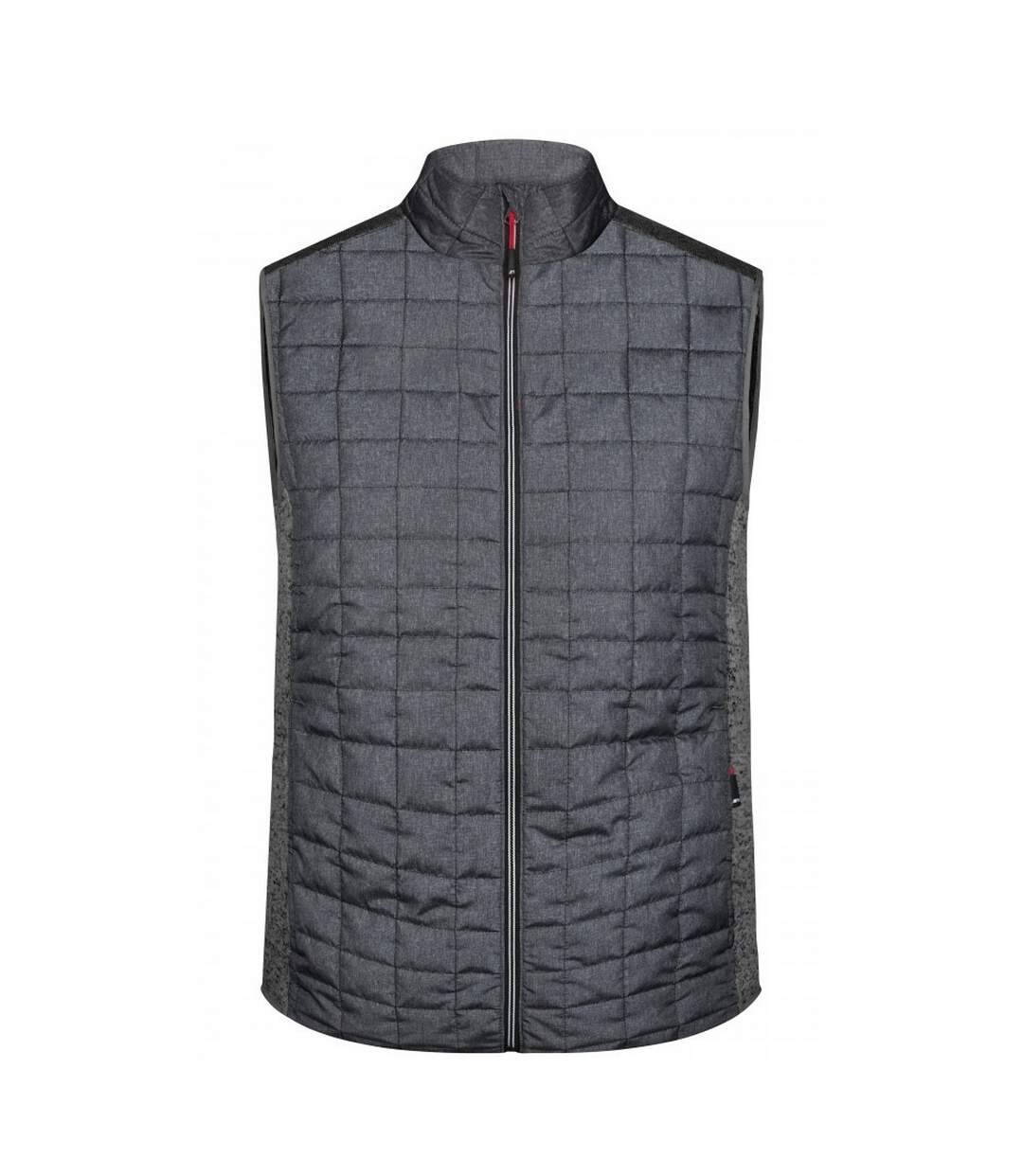 Veste Sans Manches Homme Gris Chiné Anthracite Chiné James And Nicholson-1