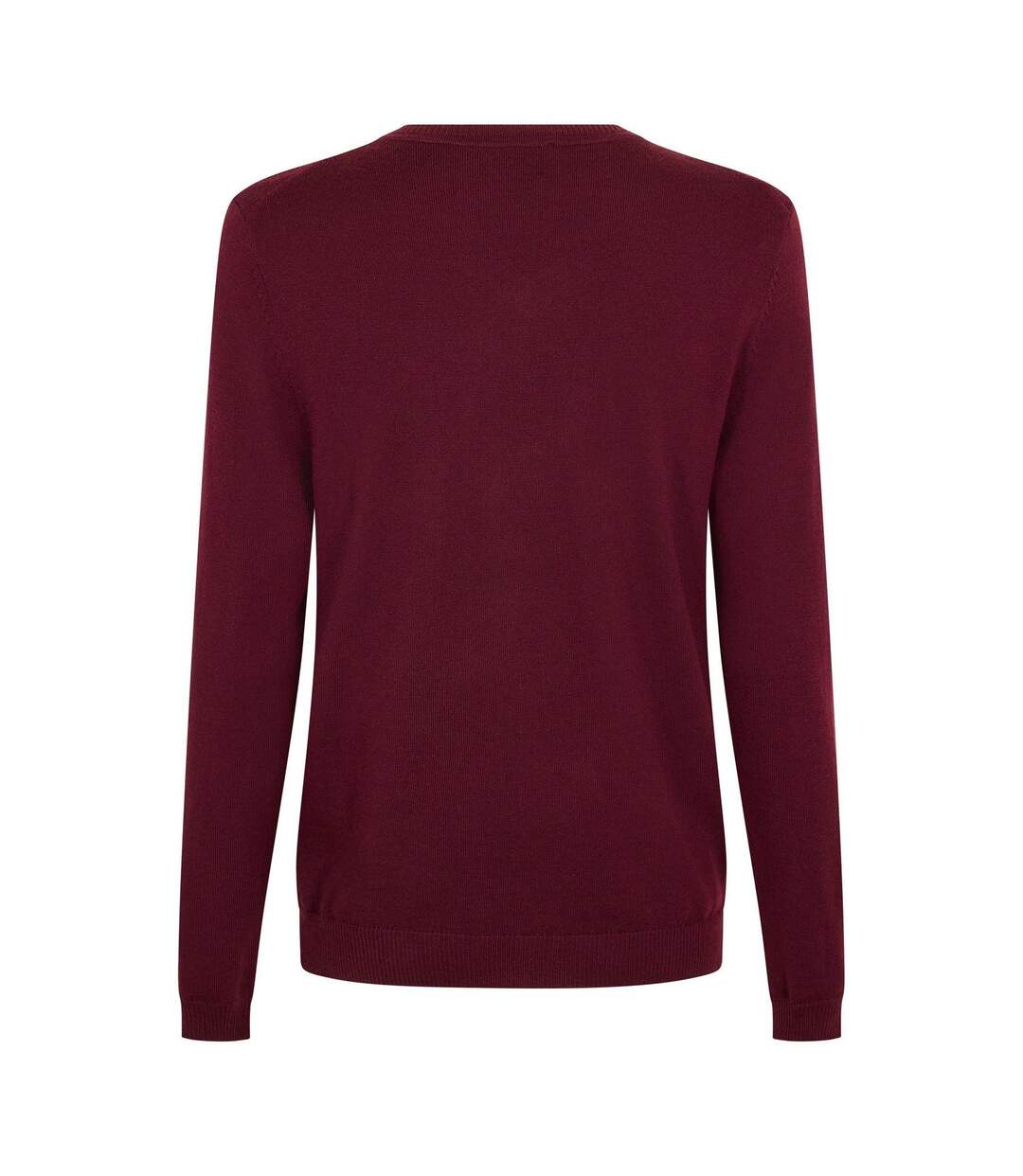 Mens Batisse V Neck Sweater Top Dark Red Boss-2