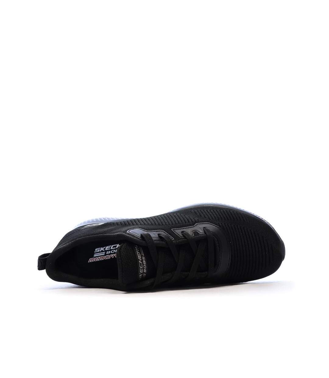 Baskets noires femme skechers bobs squad tough talk-4