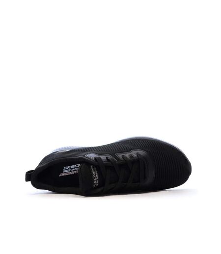 Baskets noires femme skechers bobs squad tough talk