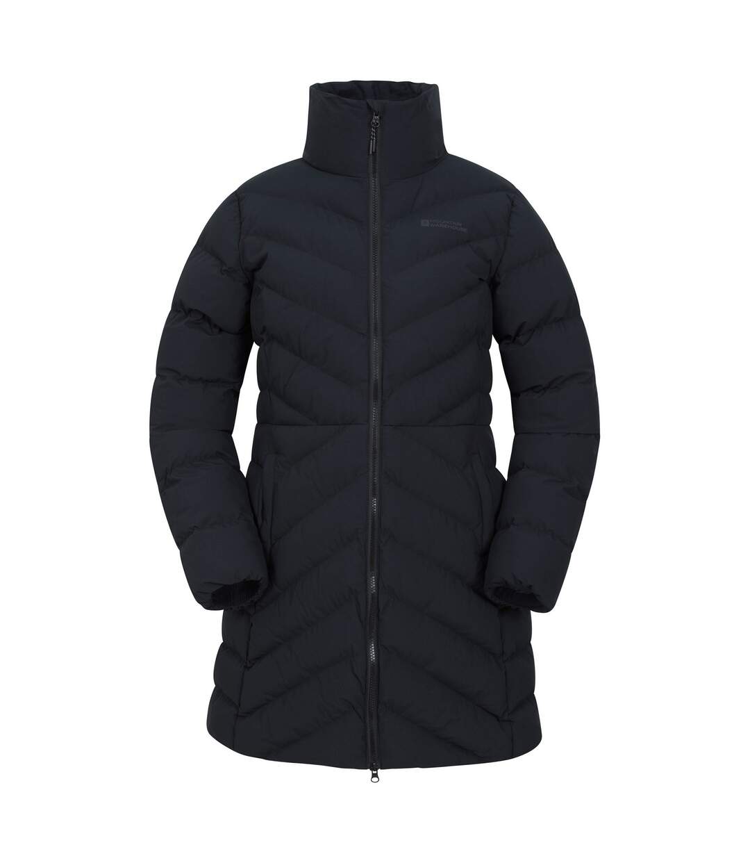 Womens/ladies Anmore Padded Jacket Black Mountain Warehouse-1
