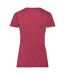 T-shirts Manches Courtes Femmes Rouge Chiné Fruit Of The Loom-2