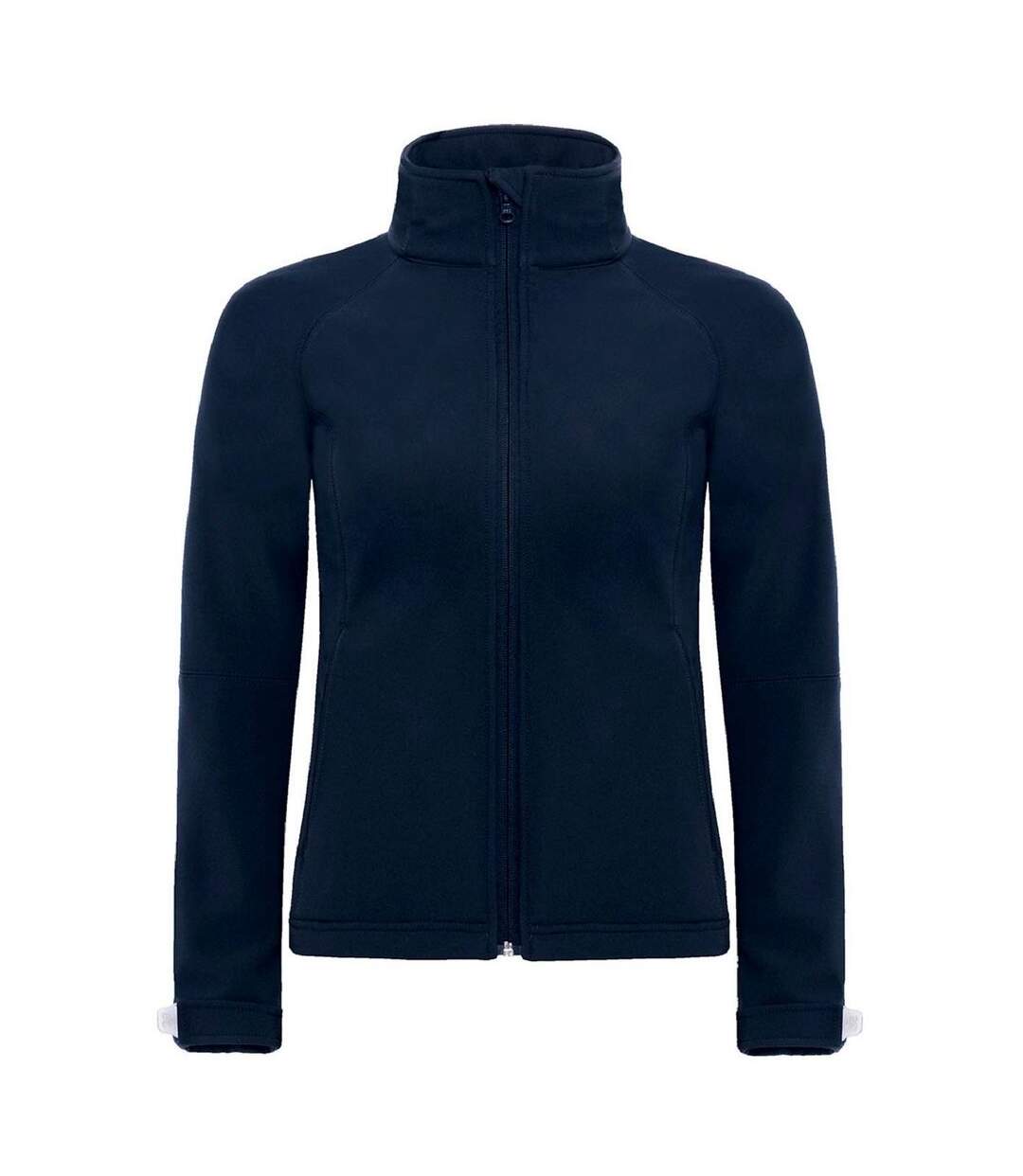 Veste softshell à capuche - Femme - JW937 - bleu marine-1