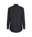 Mens Point Collar Regular Long-sleeved Shirt Black Boss-3