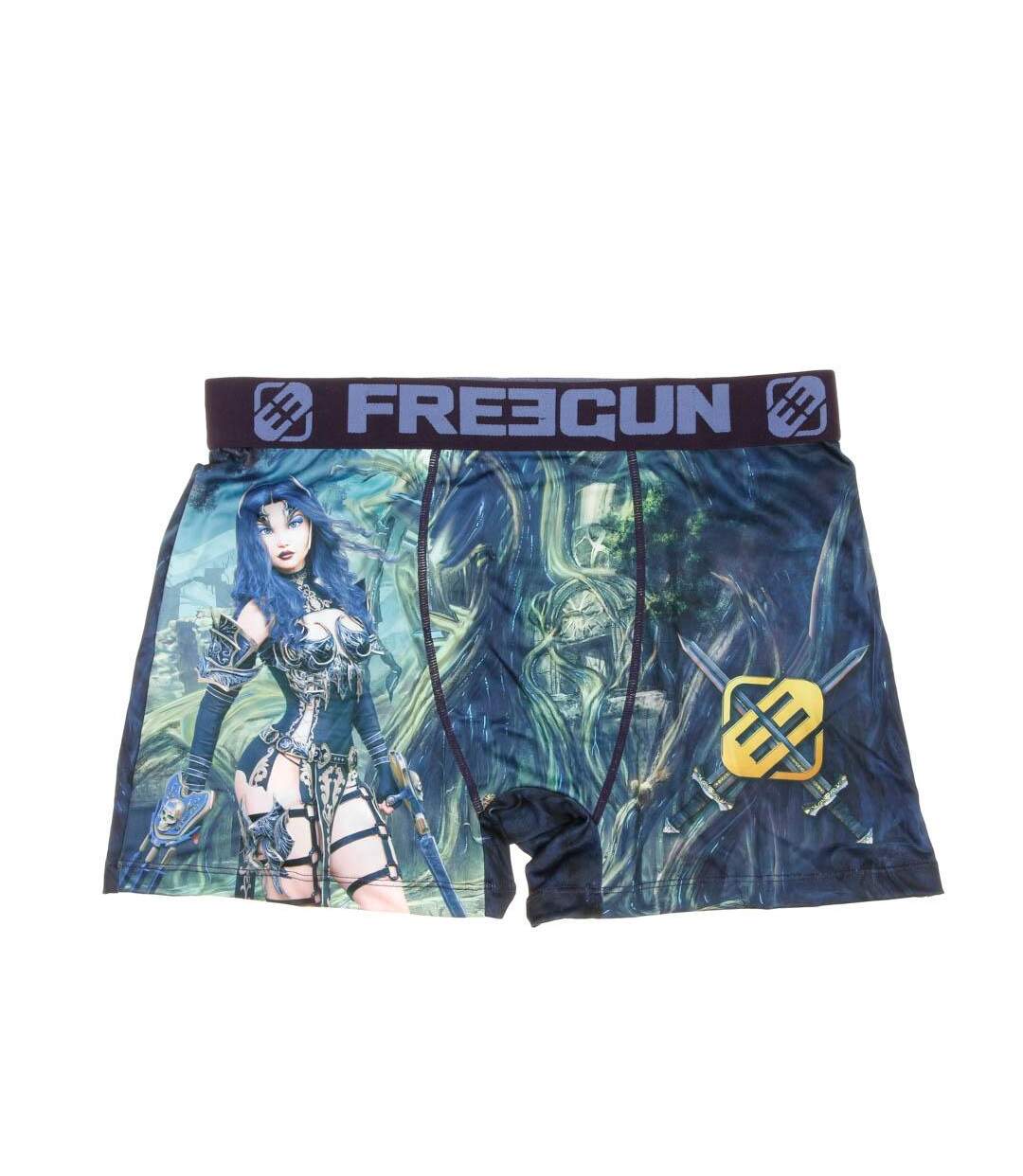 Boxer Bleu/Noir Homme Freegun Heroic Fantasy - L-1