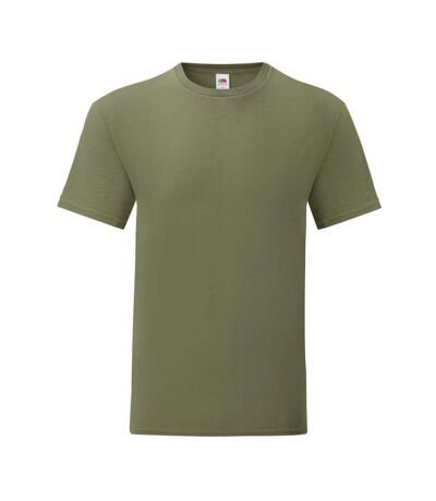 T-shirt manches courtes iconic homme olive classique Fruit of the Loom Fruit of the Loom