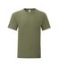 Mens iconic 150 t-shirt classic olive Fruit of the Loom