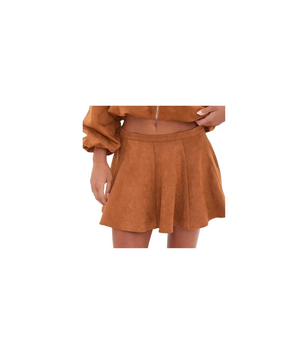 Jupe Patineuse Femme Marron Clair I Saw It First-1
