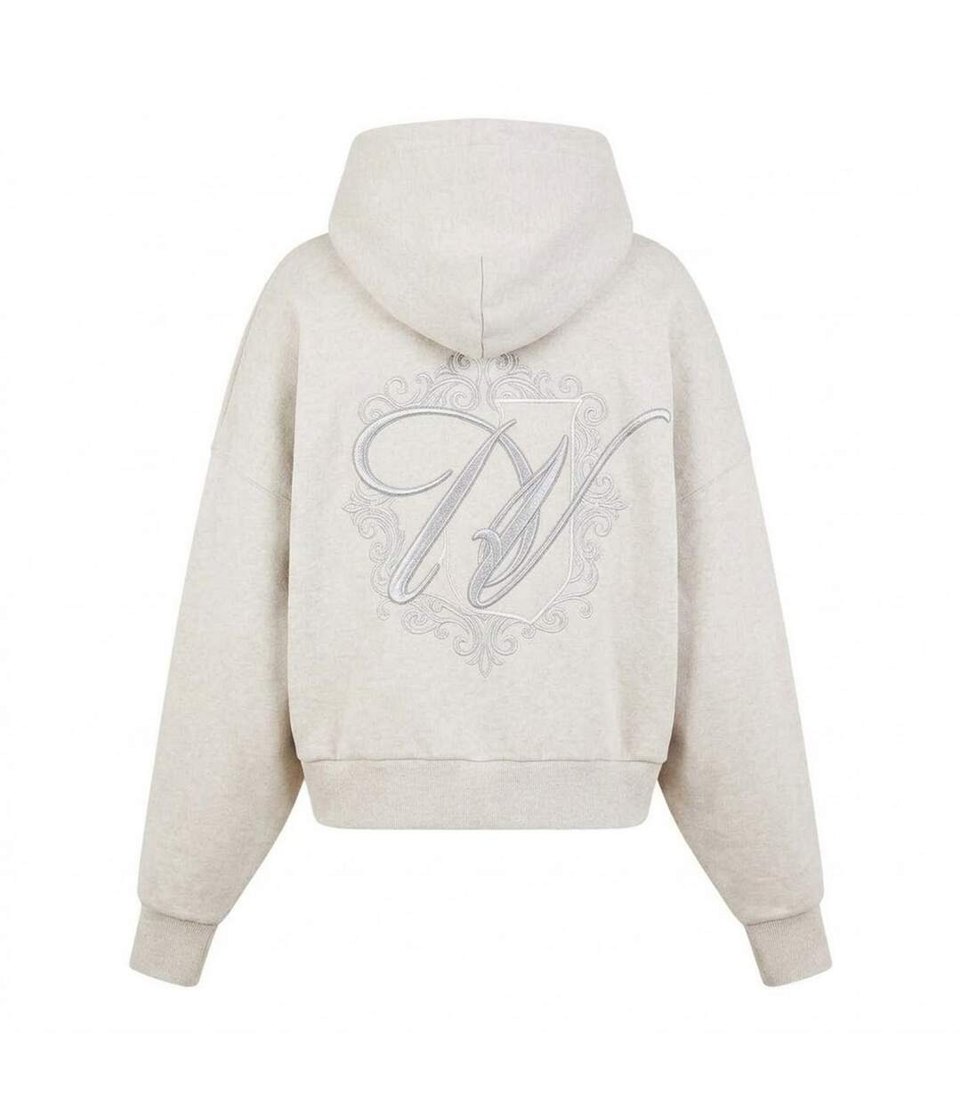 Sweat À Capuche Avec Cordons Motif/style Emblème Fille Beige Gris Jack Wills-2
