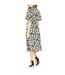 Robe Portefeuille Femme Noir Yumi-3
