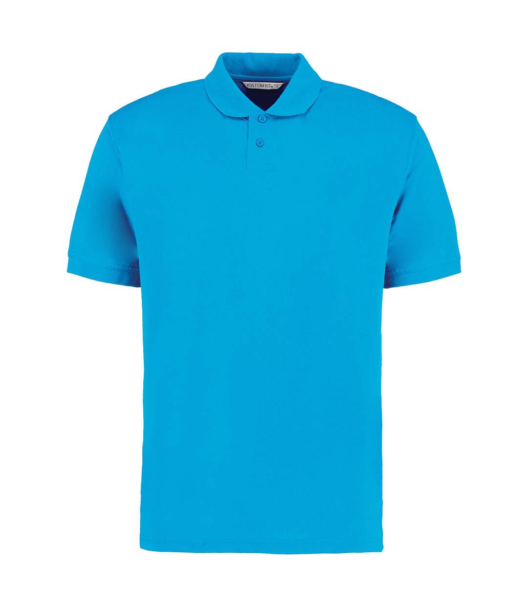 T-shirt polo hommes turquoise Kustom Kit