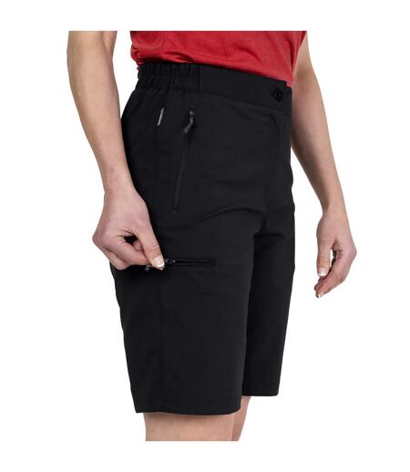 Ladies Knee Length Water Repellent Hiking Shorts with Zip Pockets