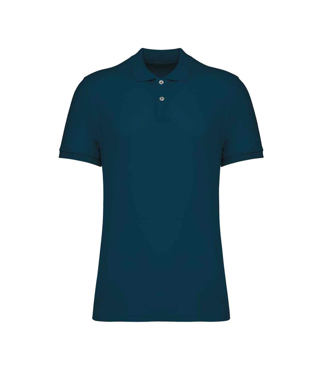 Mens Pique Polo Shirt Peacock Blue Native Spirit-1