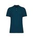 Mens Pique Polo Shirt Peacock Blue Native Spirit-1