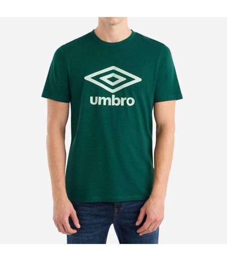 Mens stacked logo t-shirt rainforest Umbro