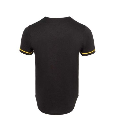 Maillot Manches Courtes Motif/style Balle De Baseball Homme Noir Everlast