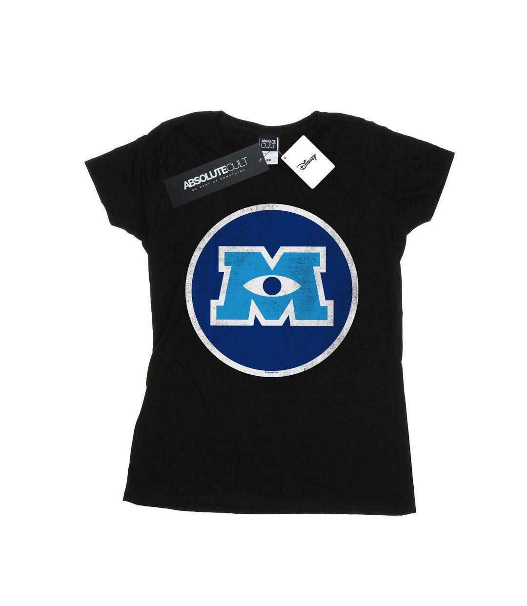 Disney T-shirt en coton Femmes/Ladies Monsters University Monster Emblem (Noir) - UTBI34045-1