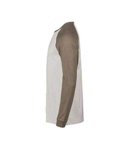 Mens Unlabeled Long-sleeved Baseball T-shirt Cement Clay Tee Jays