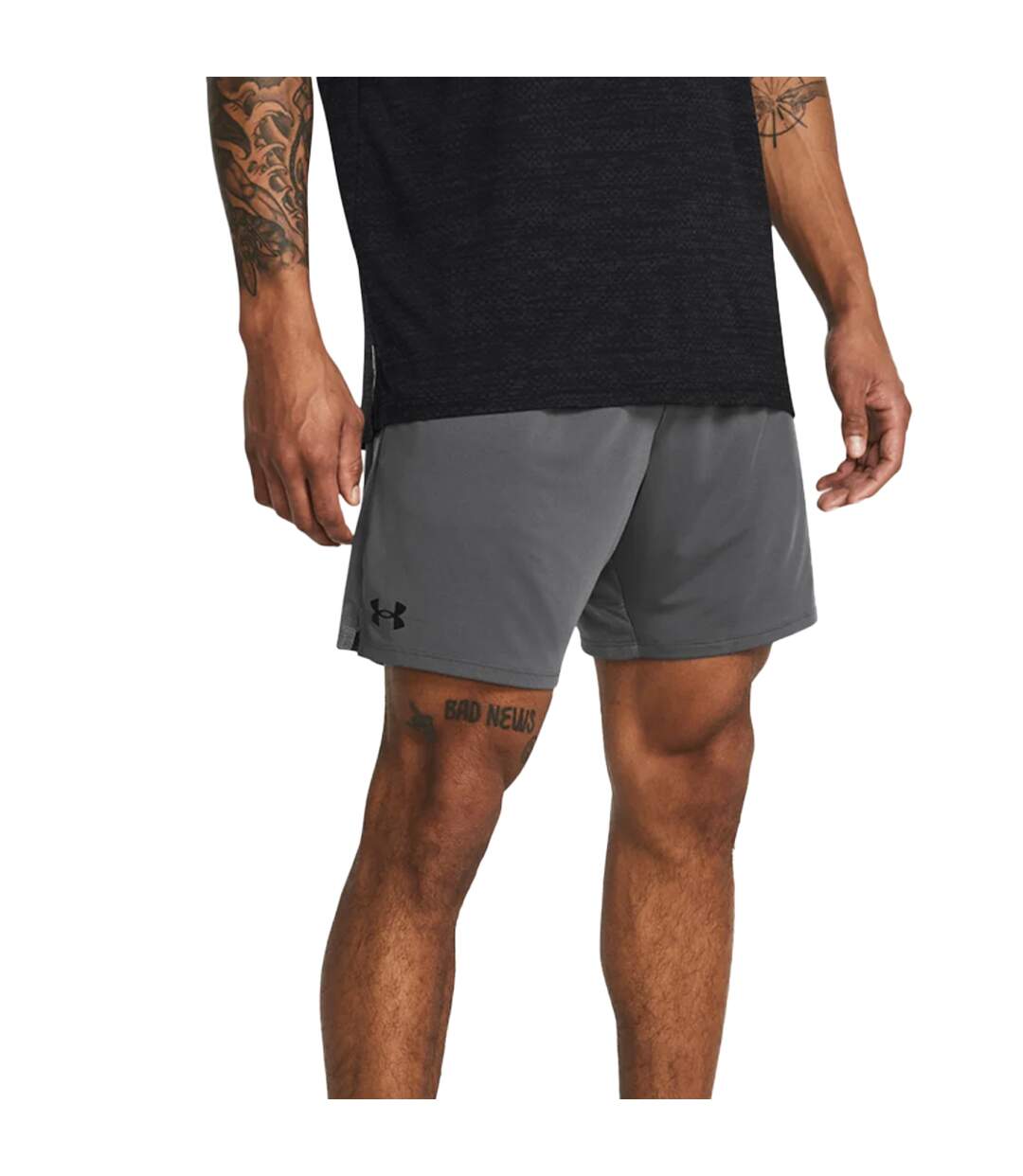 Short homme gris foncé / gris / noir Under Armour-1
