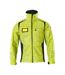 Mens Accelerate Safe Soft Shell Jacket Hi Vis Yellow Black Mascot-1