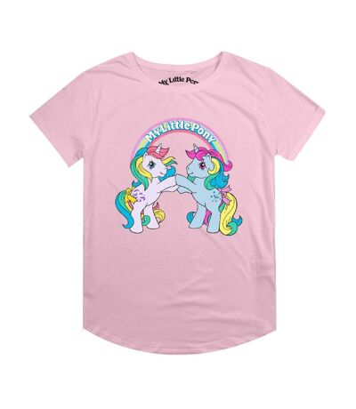 My Little Pony - T-shirt BRIGHT RAINBOW - Femme (Rose clair) - UTTV1883