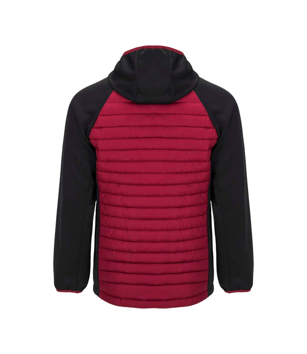 Unisex Adult Minsk Insulated Padded Jacket Black Red Roly-2