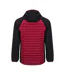 Unisex Adult Minsk Insulated Padded Jacket Black Red Roly-2