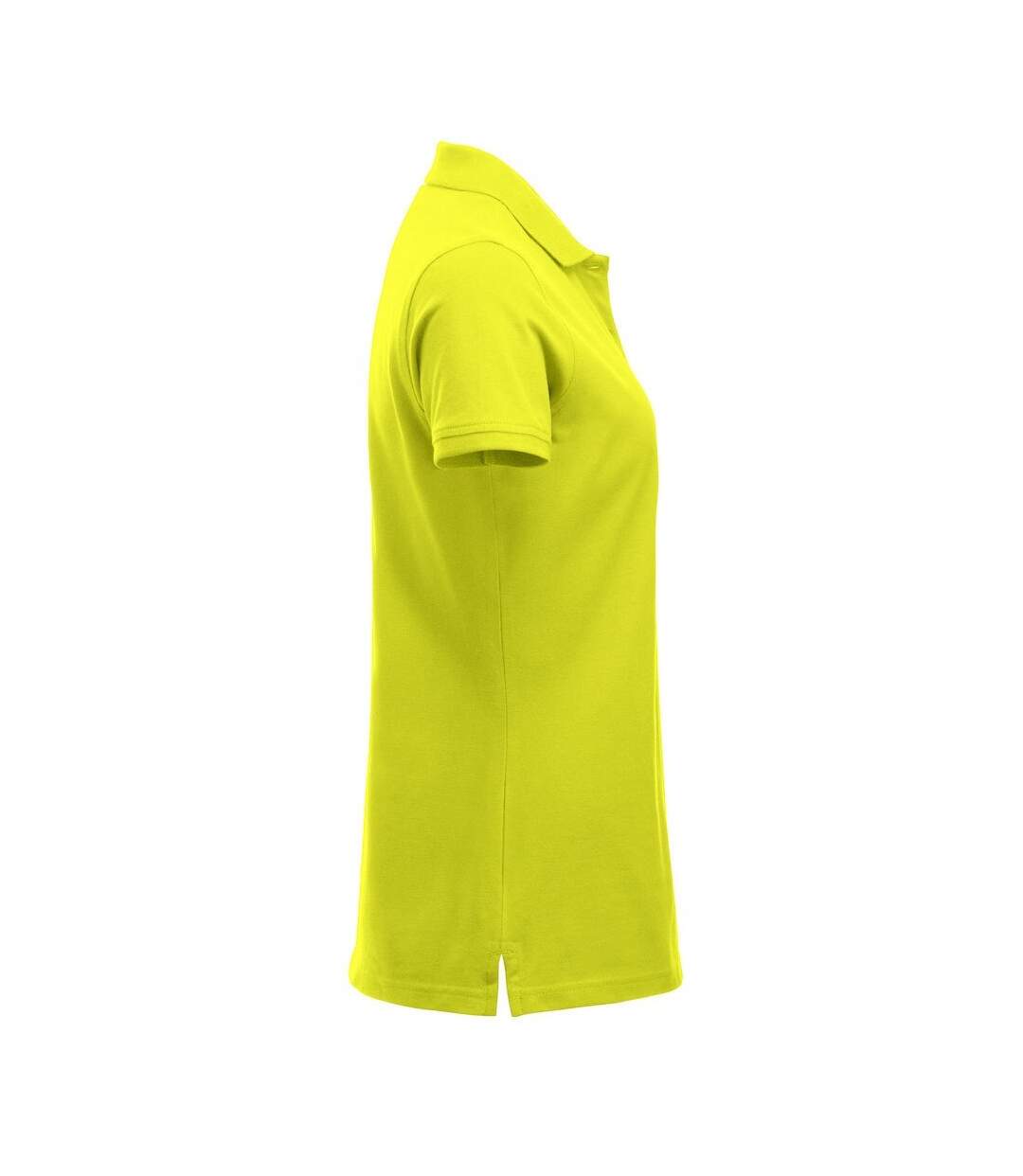 Polo marion femme vert fluo Clique