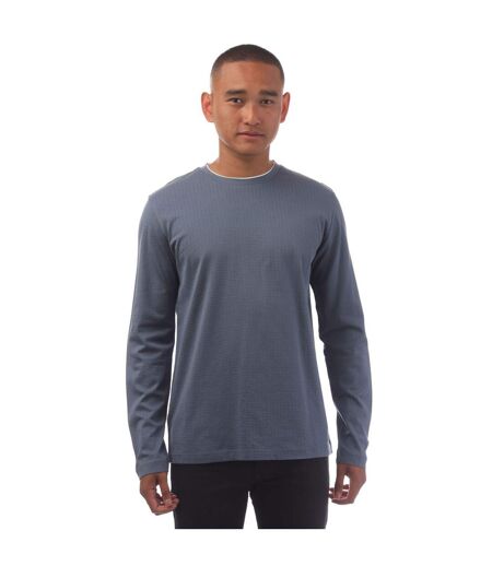 T-shirt Manches Longues T-tanner Homme Bleu Boss
