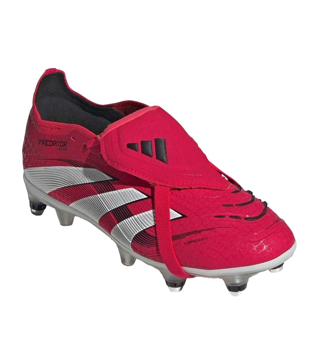 Chaussures De Foot Pour Terrain Souple Predator Elite Femme Rouge Blanc Adidas-1