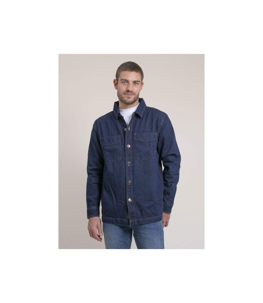 Surchemise pur coton denim TUDESSY-1