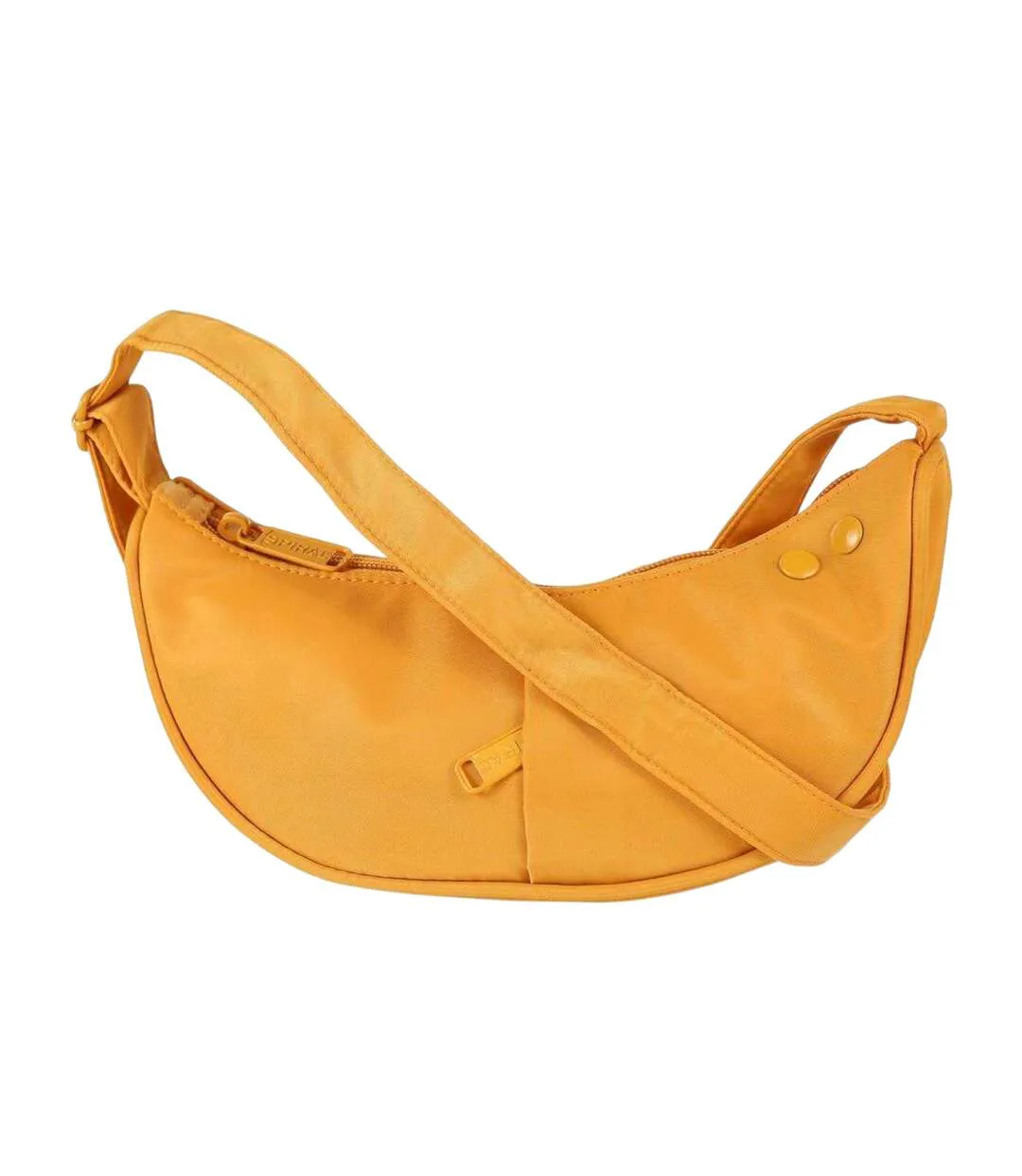 Cali Crescent Shaped Everyday Crossbody Bag One Size Mustard Spiral-3