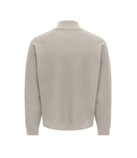 Pull camionneur beige homme only & sons carter