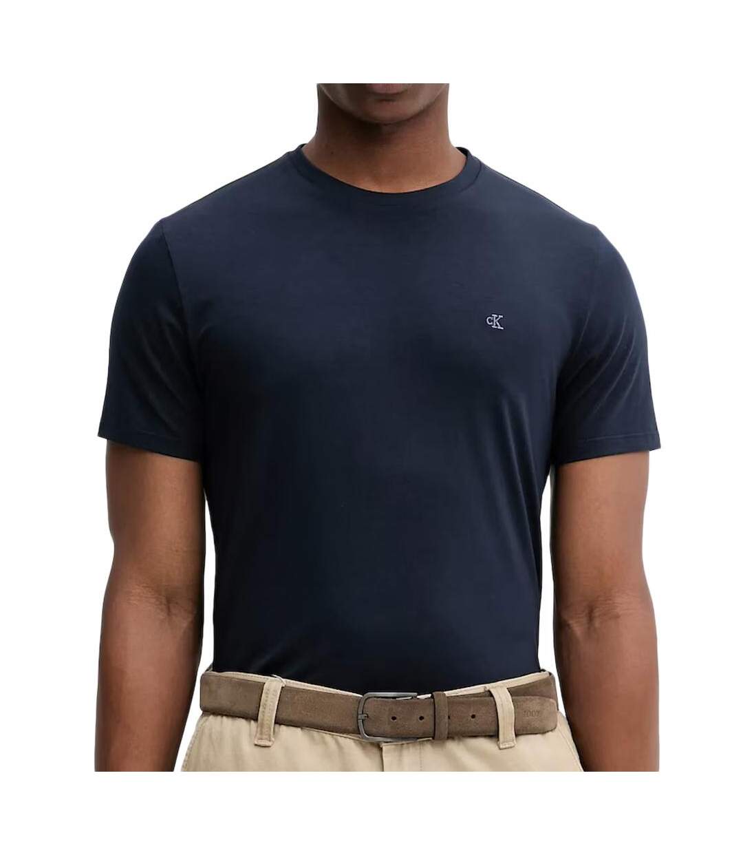 T-Shirt marine homme calvin klein jeans lv04lc240g-1